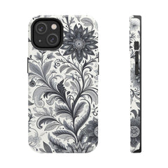 Floral Tough Phone Cases, Durable Phone Cover, Stylish Floral Design, Gift for Her, Trendy Tech Accessories, Birthday Present