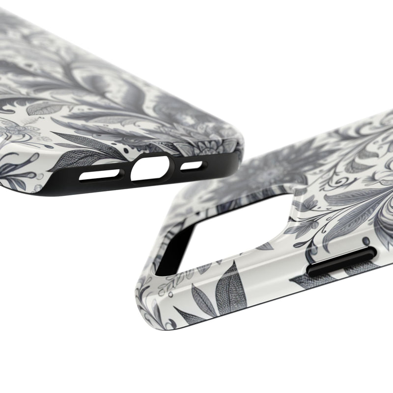 Floral Tough Phone Cases, Durable Phone Cover, Stylish Floral Design, Gift for Her, Trendy Tech Accessories, Birthday Present