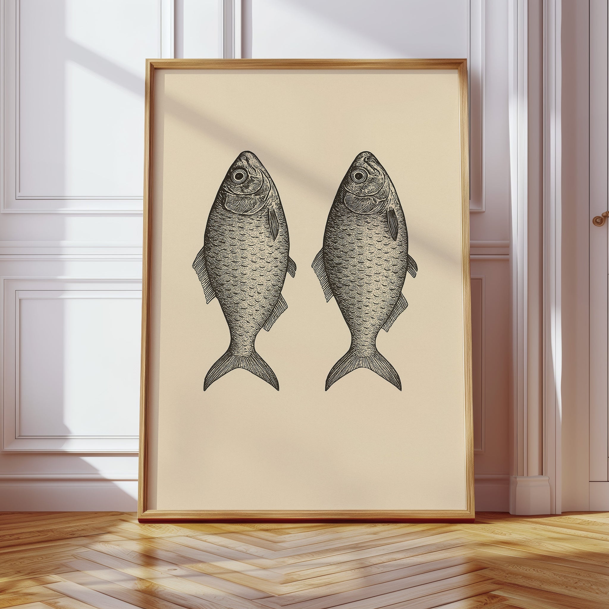 Two Fish Vintage Loaves and Fishes Symbol