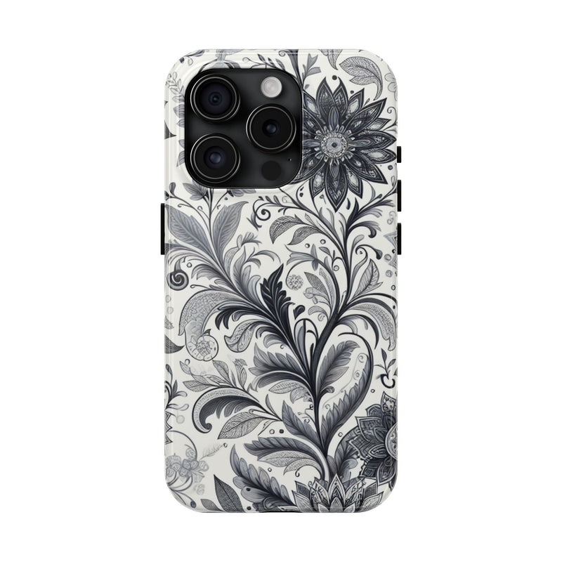 Floral Tough Phone Cases, Durable Phone Cover, Stylish Floral Design, Gift for Her, Trendy Tech Accessories, Birthday Present