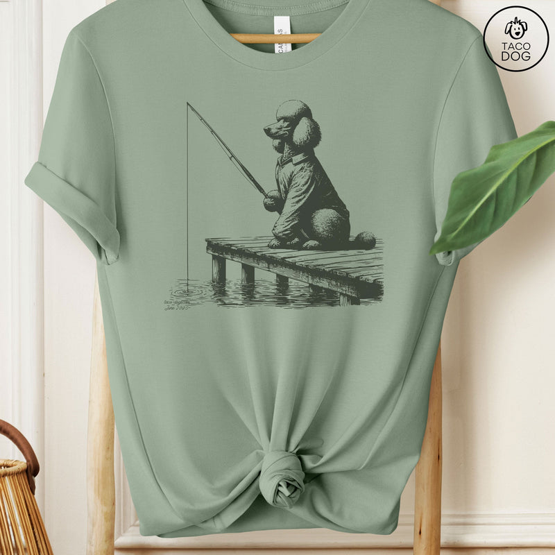 Standard Poodle Fishing T-Shirt