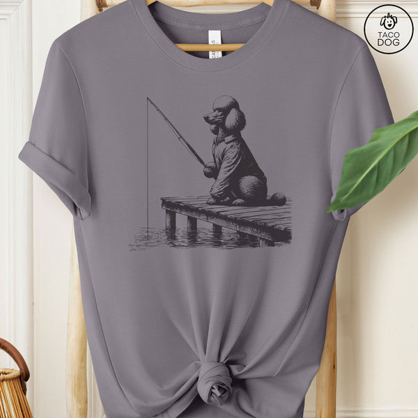 Standard Poodle Fishing T-Shirt