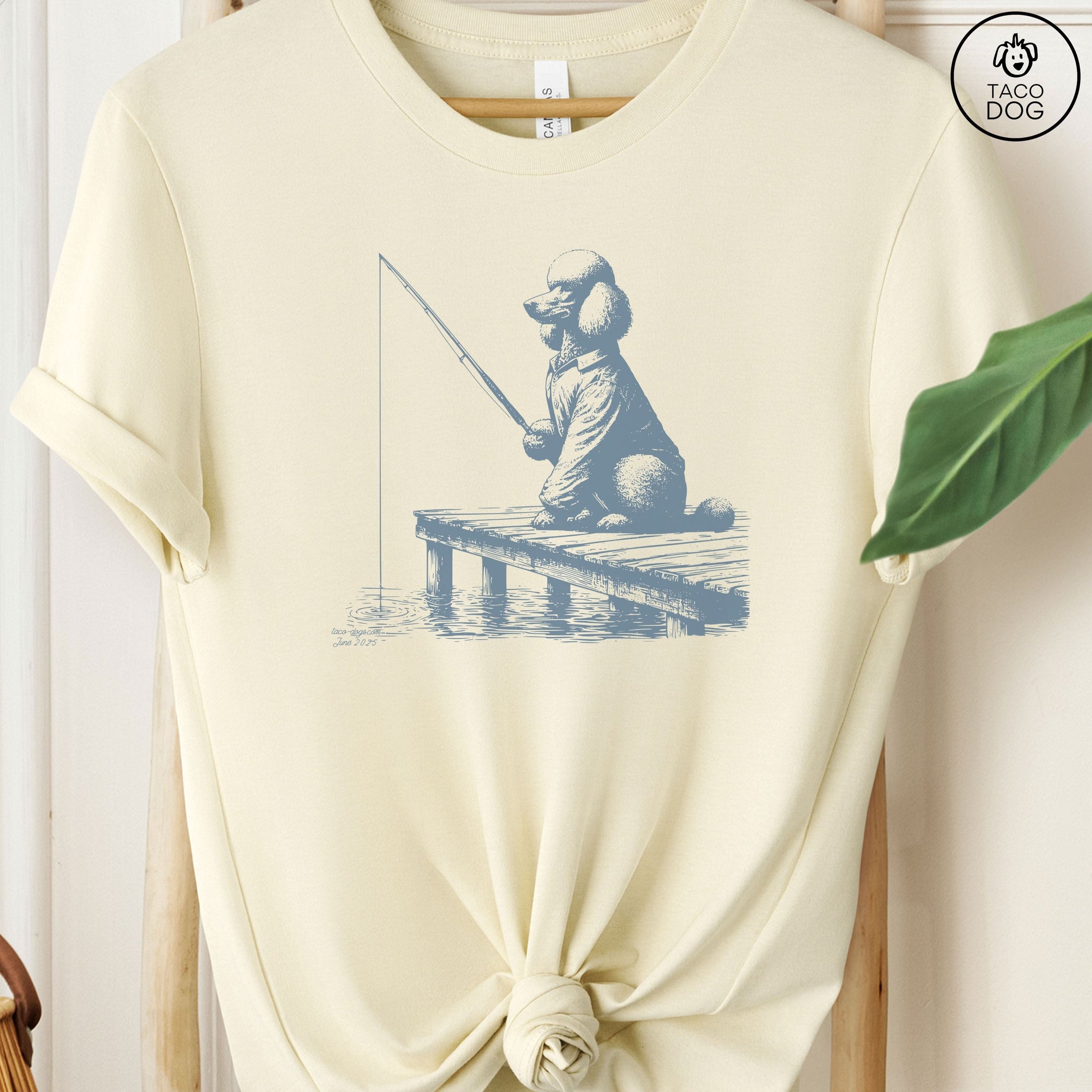 Standard Poodle Fishing T-Shirt