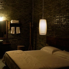 Southeast Asia bamboo plait hall staircase decoration lamp