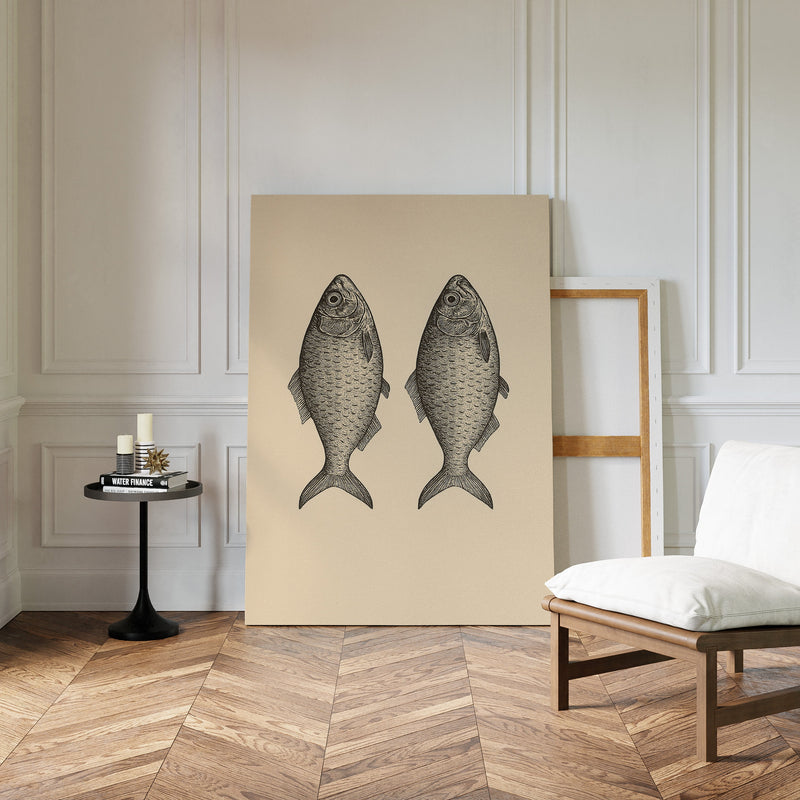 Two Fish Vintage Loaves and Fishes Symbol