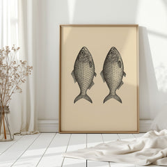 Two Fish Vintage Loaves and Fishes Symbol