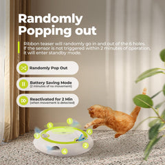 Interactive Cat Toy - Whack 'A' Prey