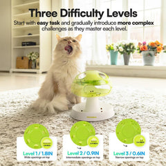 Interactives -Mushroom cat puzzle toy for Enrichmentni