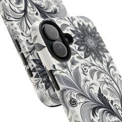 Floral Tough Phone Cases, Durable Phone Cover, Stylish Floral Design, Gift for Her, Trendy Tech Accessories, Birthday Present
