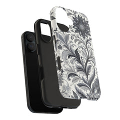 Floral Tough Phone Cases, Durable Phone Cover, Stylish Floral Design, Gift for Her, Trendy Tech Accessories, Birthday Present