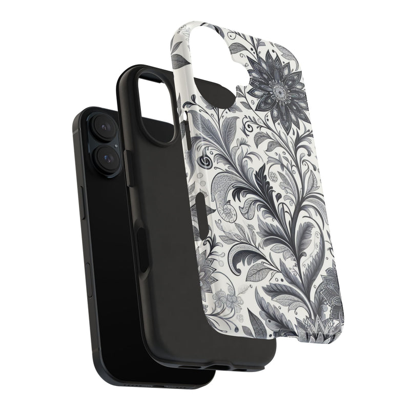 Floral Tough Phone Cases, Durable Phone Cover, Stylish Floral Design, Gift for Her, Trendy Tech Accessories, Birthday Present