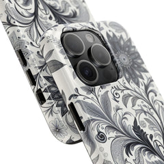 Floral Tough Phone Cases, Durable Phone Cover, Stylish Floral Design, Gift for Her, Trendy Tech Accessories, Birthday Present