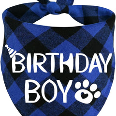 Dog Birthday Bandana – Premium Cotton Birthday Boy Bandana for Dogs
