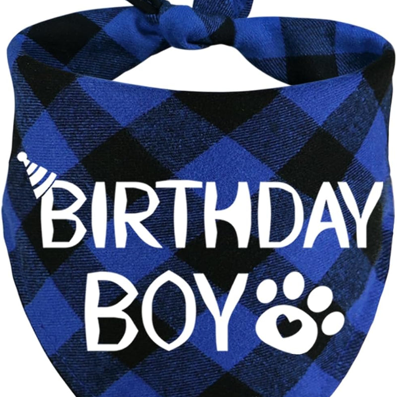 Dog Birthday Bandana – Premium Cotton Birthday Boy Bandana for Dogs
