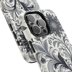 Floral Tough Phone Cases, Durable Phone Cover, Stylish Floral Design, Gift for Her, Trendy Tech Accessories, Birthday Present