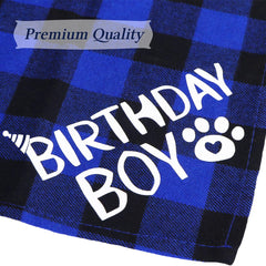 Dog Birthday Bandana – Premium Cotton Birthday Boy Bandana for Dogs