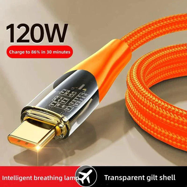 120W USB To Type C Cable Super Fast Charging Data Cord For Xiaomi 12 Redmi Note 11 Samsung S23 S22 Huawei Type-c Charger Cord