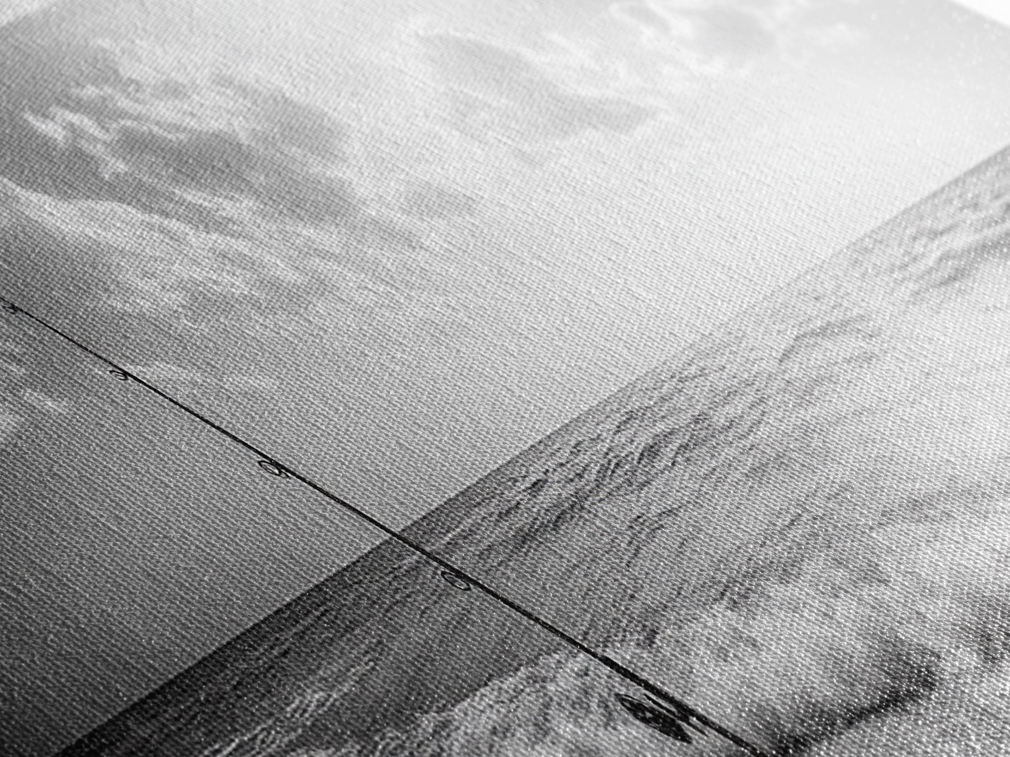 Beach Fishing, Ocean Waves, Rod and Reel, Framed Canvas Print, Coastal Living Wall Art, Minimalist Nautical Decor, Beach House Aesthetic