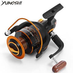 Yumoshi Spinning Fishing Reel 12BB + 1 Bearing Balls 500-9000 Series 5.5:1 Metal Coil Carp