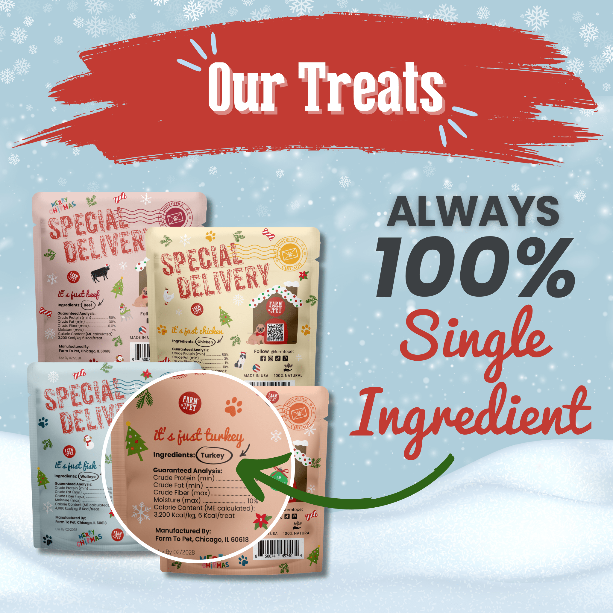 Snack Stuffers Mini Dog Treat Bags