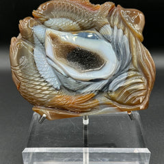 Agate Fish Carving - 823g