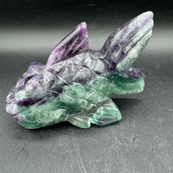 Fluorite Fish Carving - 409g