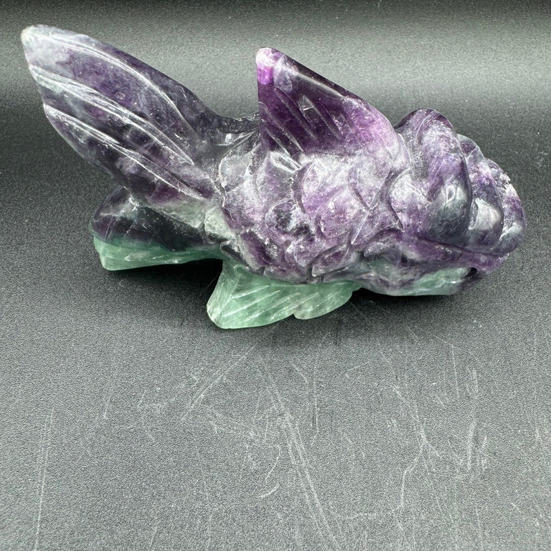 Fluorite Fish Carving - 409g