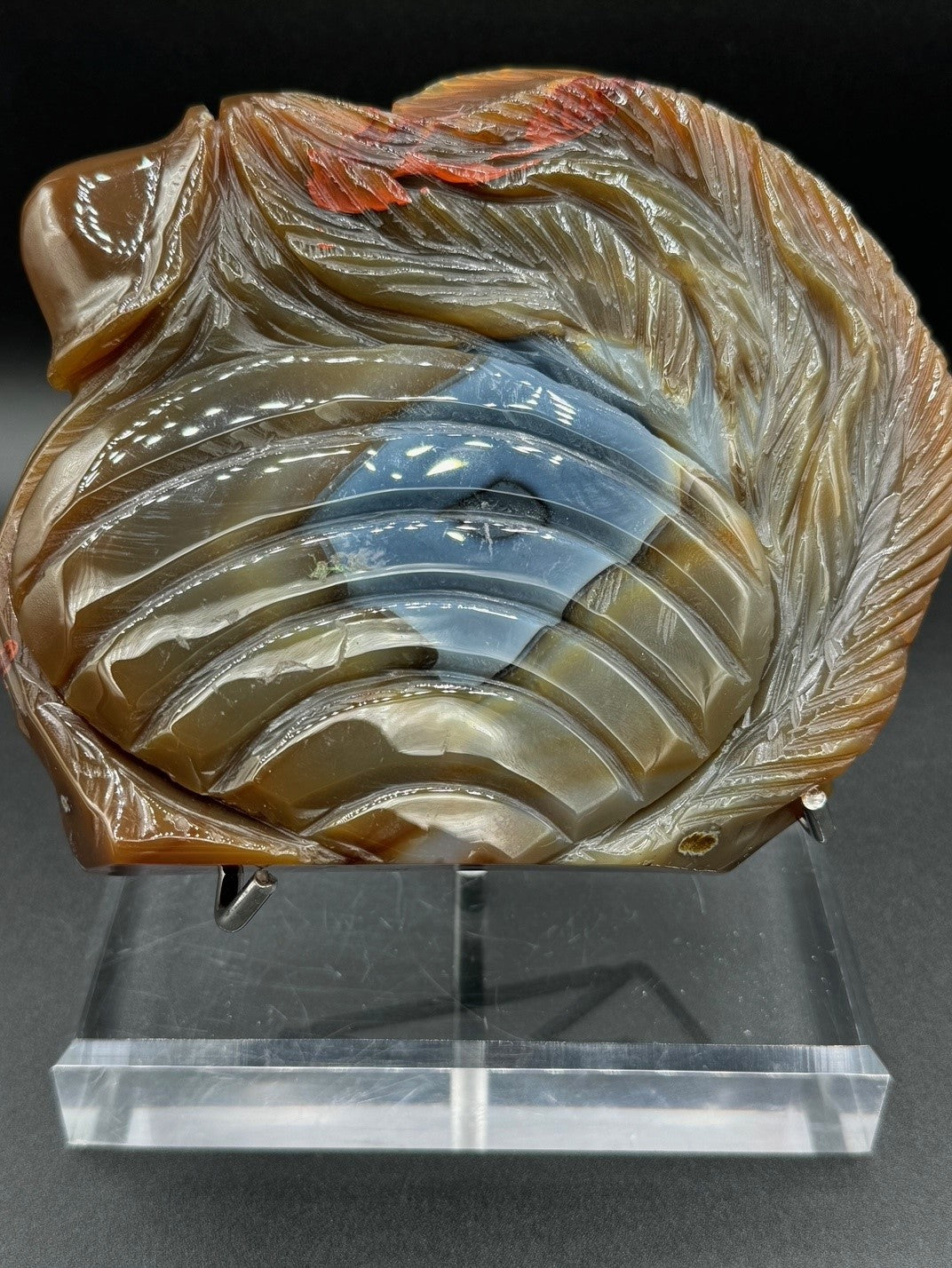 Agate Fish Carving - 823g