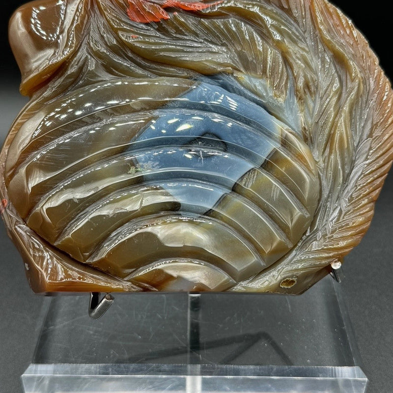 Agate Fish Carving - 823g