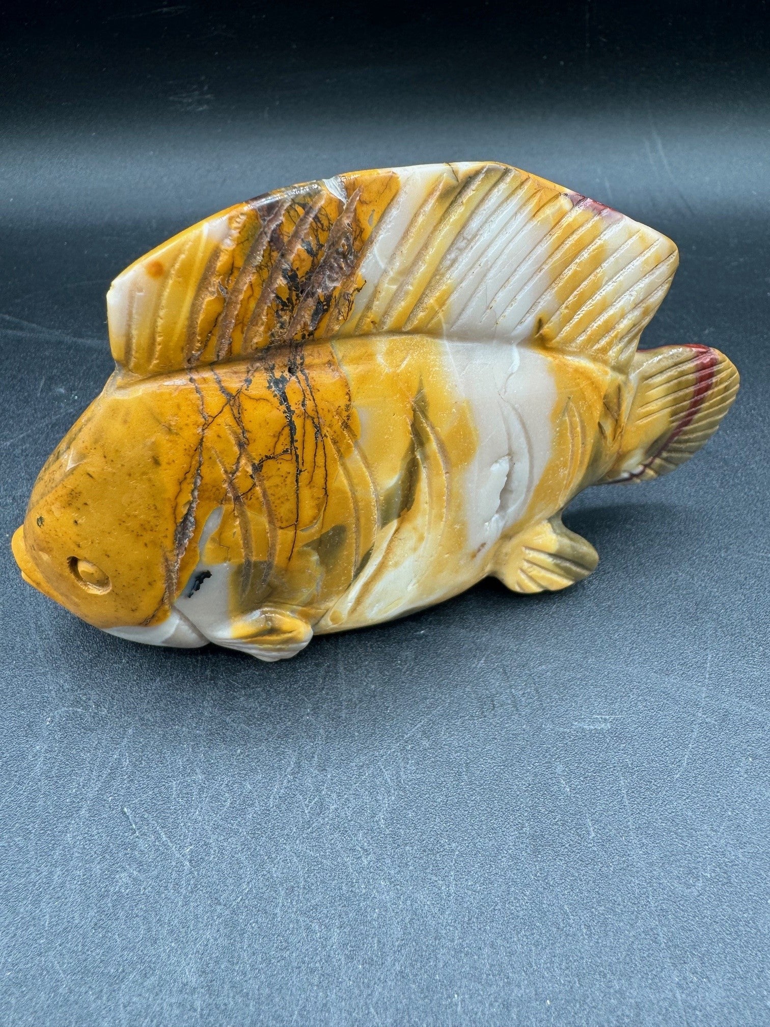 Agate Fish Carving - 325g