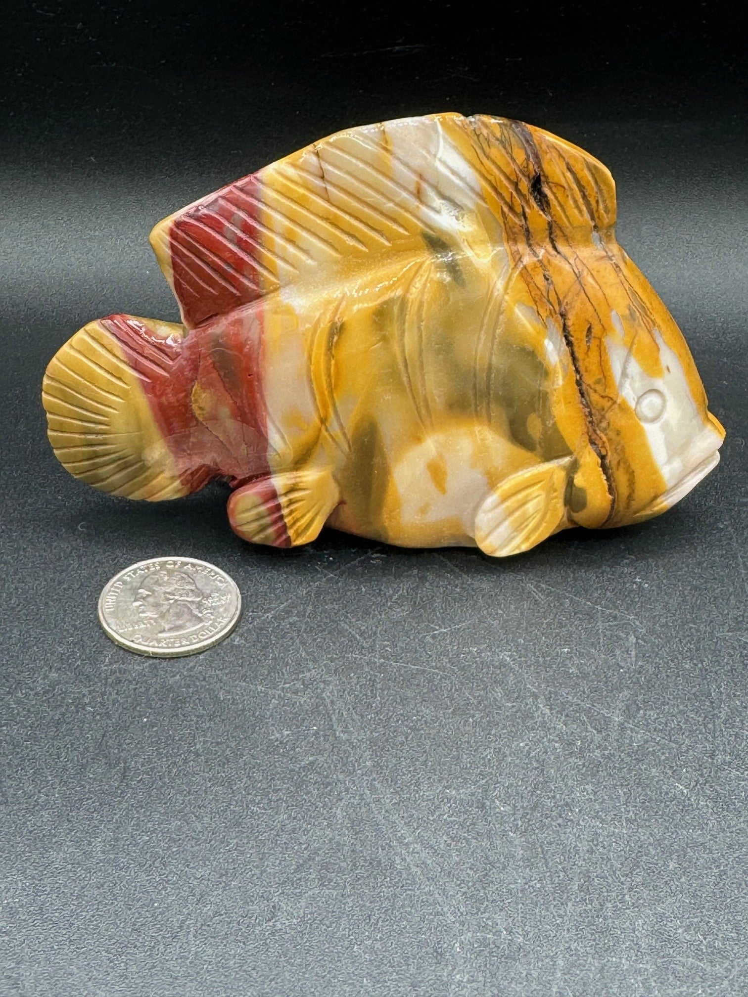 Agate Fish Carving - 325g