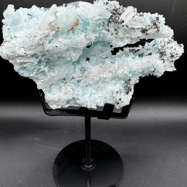 Gibbsite, Quartz and Pyrite Specimen - 718g