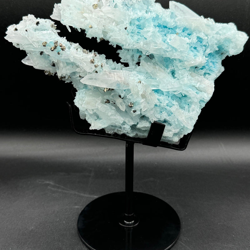 Gibbsite, Quartz and Pyrite Specimen - 718g