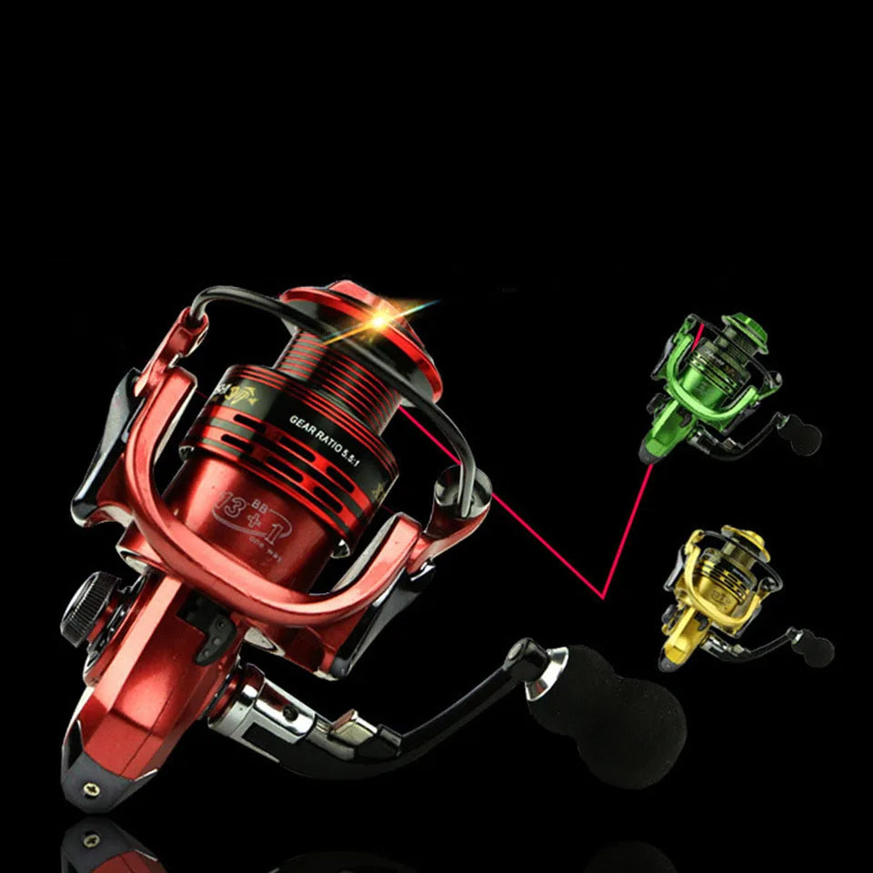 Fishing Reels 13+1BB 5.5:1 Full Metal for fish feeder baitcasting reel spinning reels for rod