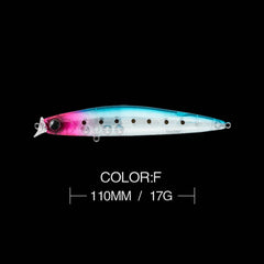 Fishing lure 1pcs Topwater Minnow 11cm 17g wobblers Pike Sea Spinning Artificial hard Bait swimbait Jerkbait carp Fishing Pesca