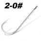 50pcs/lot Long Shank Fishing Hook For Fishing Live Bait With Double Bait Keeper Barbs High Carbon Steel With Anti-rust Fishhooks