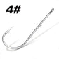50pcs/lot Long Shank Fishing Hook For Fishing Live Bait With Double Bait Keeper Barbs High Carbon Steel With Anti-rust Fishhooks