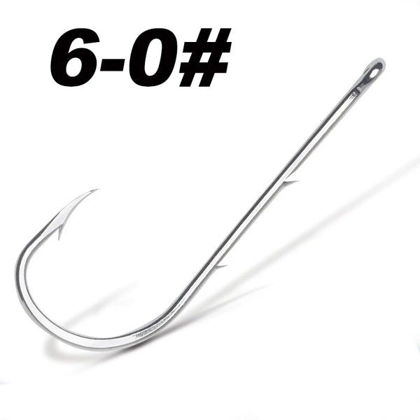 50pcs/lot Long Shank Fishing Hook For Fishing Live Bait With Double Bait Keeper Barbs High Carbon Steel With Anti-rust Fishhooks