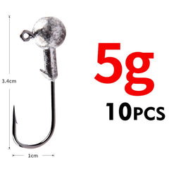 MEREDITH Jig Head 1g 2g 3g 4g 5g 7g 8g 10g 12g 14g 22g Head Hook Jig Fishing Hook Jig Pike Fish Accessories