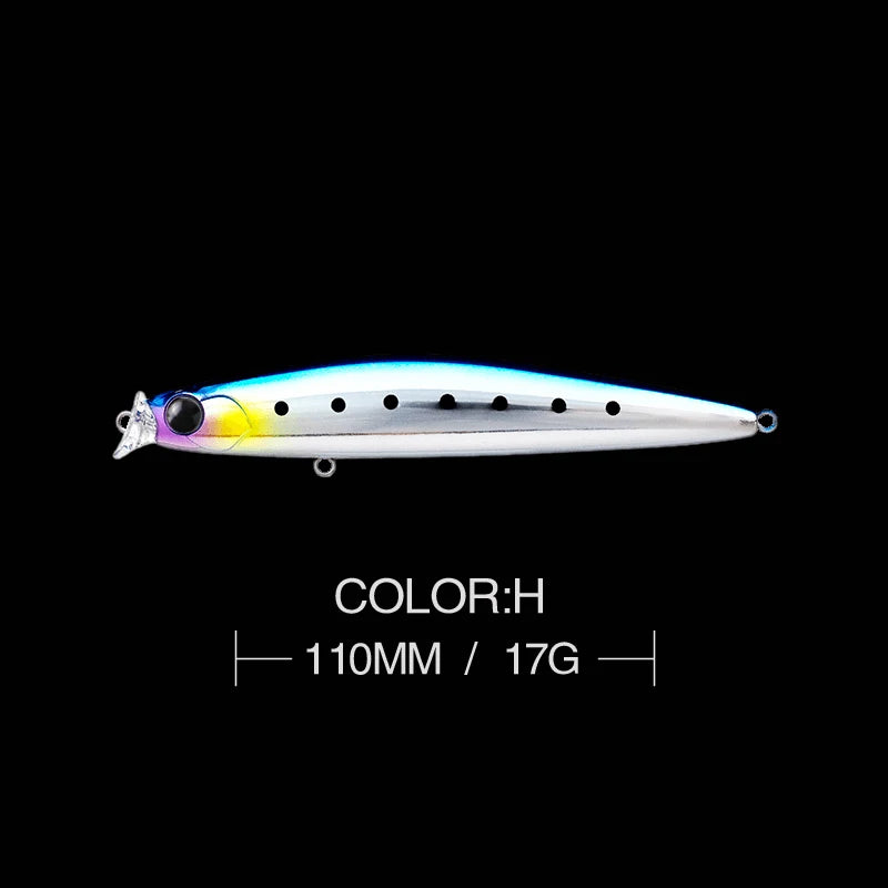 Fishing lure 1pcs Topwater Minnow 11cm 17g wobblers Pike Sea Spinning Artificial hard Bait swimbait Jerkbait carp Fishing Pesca