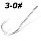50pcs/lot Long Shank Fishing Hook For Fishing Live Bait With Double Bait Keeper Barbs High Carbon Steel With Anti-rust Fishhooks