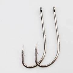 50pcs Fishhook Long Shank Fishing Hook 1#-12# High Carbon Steel Sharp Barbed Offset Narrow Bait Fishing Hooks Tackle Box