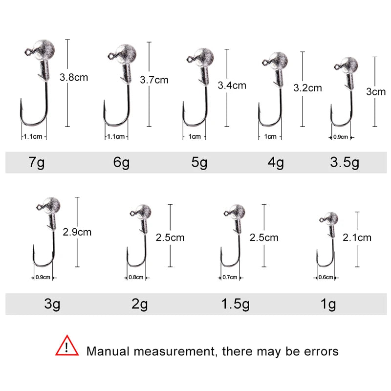 MEREDITH Jig Head 1g 2g 3g 4g 5g 7g 8g 10g 12g 14g 22g Head Hook Jig Fishing Hook Jig Pike Fish Accessories