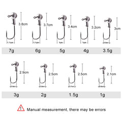 MEREDITH Jig Head 1g 2g 3g 4g 5g 7g 8g 10g 12g 14g 22g Head Hook Jig Fishing Hook Jig Pike Fish Accessories