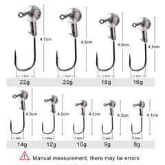 MEREDITH Jig Head 1g 2g 3g 4g 5g 7g 8g 10g 12g 14g 22g Head Hook Jig Fishing Hook Jig Pike Fish Accessories