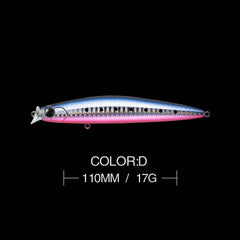 Fishing lure 1pcs Topwater Minnow 11cm 17g wobblers Pike Sea Spinning Artificial hard Bait swimbait Jerkbait carp Fishing Pesca