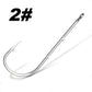 50pcs/lot Long Shank Fishing Hook For Fishing Live Bait With Double Bait Keeper Barbs High Carbon Steel With Anti-rust Fishhooks