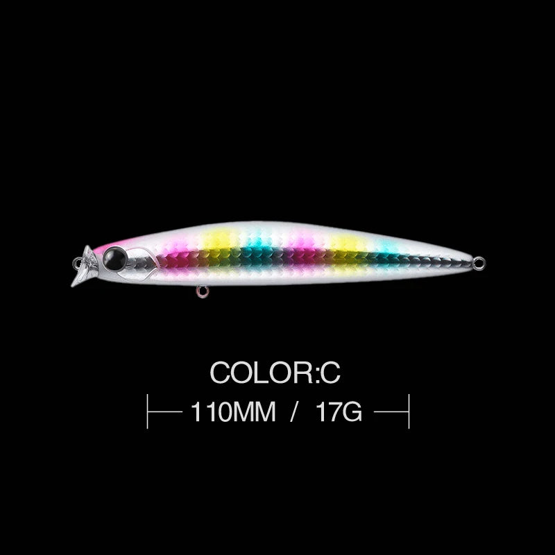 Fishing lure 1pcs Topwater Minnow 11cm 17g wobblers Pike Sea Spinning Artificial hard Bait swimbait Jerkbait carp Fishing Pesca