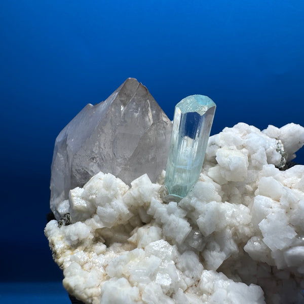 Aquamarine and Quartz Specimen - 239g