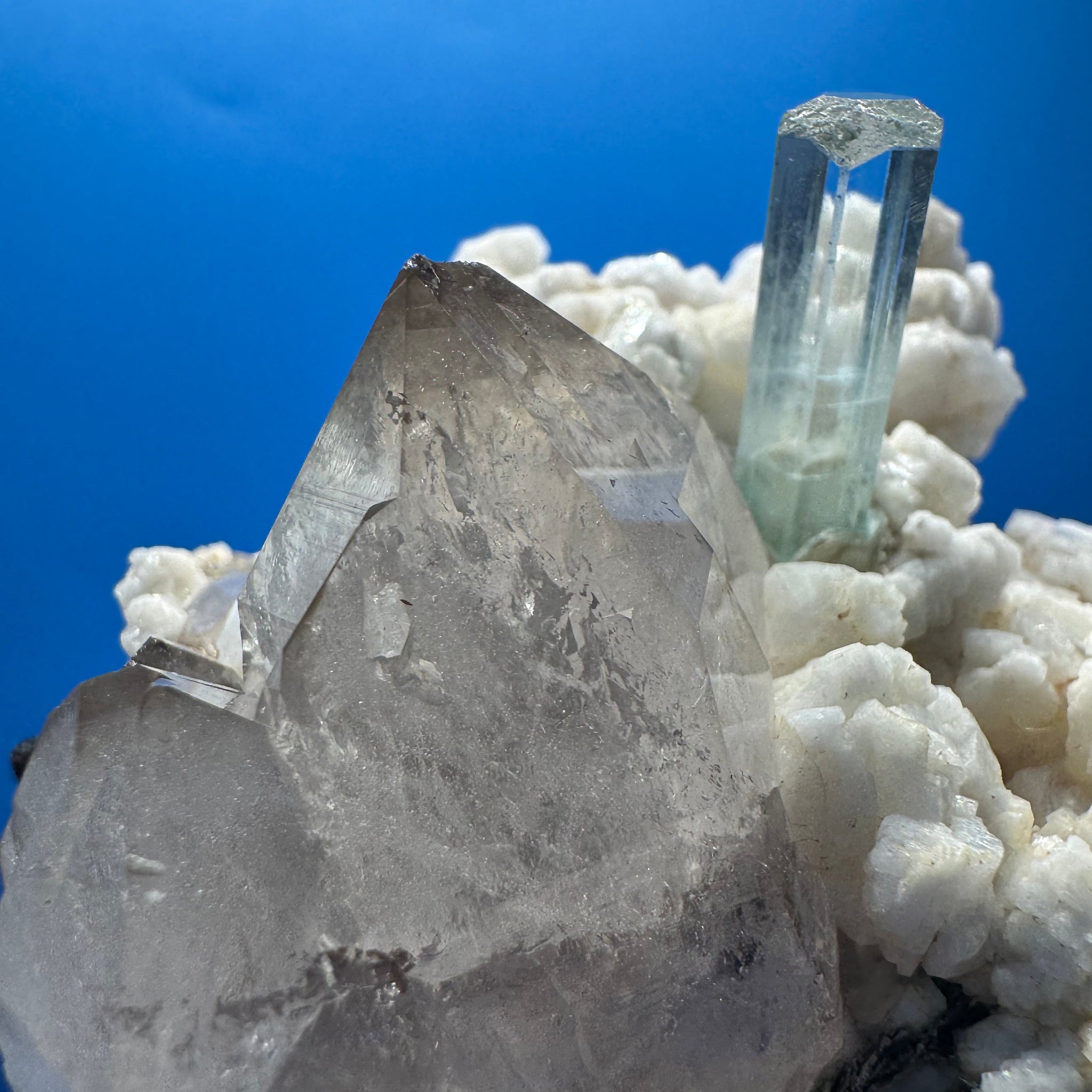 Aquamarine and Quartz Specimen - 239g
